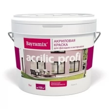 Краска акриловая Bayramix Akrilic Profi База А 2,7 л