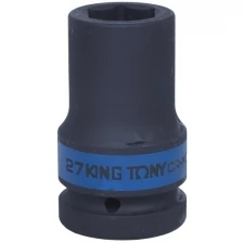 Головка торцевая ударная глубокая шестигранная 1", 27 мм KING TONY 843527M