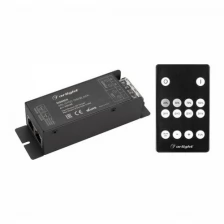 Arlight Диммер ARL-SYNC-DIM Black (12-24V, 1x25A, ПДУ 14кн, RF, RJ45) (Arlight, IP20 Металл) 035135