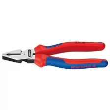 Плоскогубцы комбинированные KNIPEX KN-0202180SB особой мощности, 180 мм, двухкомпонентные рукоятки