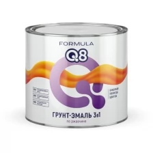 Грунт-эмаль по ржавчине Formula Q8 3 в 1, матовая, 0,9 кг, красная