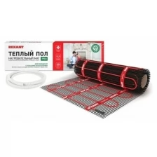 Тёплый пол (нагревательный мат) REXANT PRO (RNX -5,0-1100 площадь 5,0 м² (0,5х10,0 м)), 1100 Вт, двухжильный с экраном