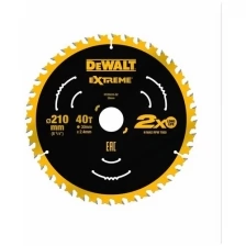 Диск пильный DeWalt твердосплавный 210х30 мм, 40 зубьев EXTREME DT20433