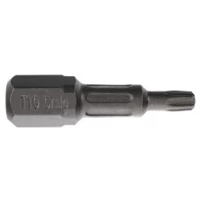 3102371 Биты 25мм T10 (2шт), сталь S2, кованые, торсионные, магнит, Pqtools