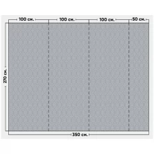 Фотообои / флизелиновые обои Серый узор 3,5 x 2,7 м