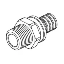 Соединитель 32х3/4" НР без гильз, бронза