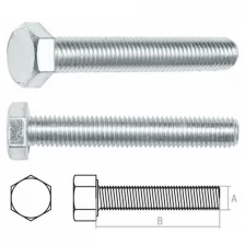 Болт М6х120 мм шестигр., цинк, кл.пр. 5.8, DIN 933 (5 кг) STARFIX (SMV1-13573-5)