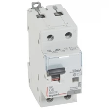 Дифавтомат Legrand АВДТ DX3, 2P, 6А, (C), 10кА, 30мА, (AC)