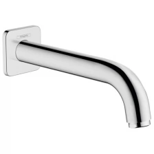 Излив для ванны Hansgrohe Vernis Shape 204мм, розетка квадрат, хром 71460000