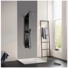 Душевая панель из нержавеющей стали Cerutti Spa Sella B CT8989 Черная