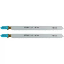 Полотна по металлу, HSS, фрезерованные, волнистые зубья, 132/106/1,2 мм (T318A), 2 шт. FIT 40966