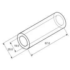 Rexant Гильза ГМЛ 150-19 (150 мм² - Ø 19 мм) ГОСТ 23469.3-79 (в упак. 2 шт.) REXANT (4 уп.)