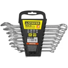 Stayer Набор ключей гаечных комбинированных 8-19 мм STAYER 27085-H8